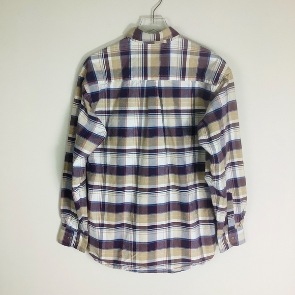 Twenty X Wrangler Men's Plaid Logo Long Sleeve Shirt M - Picture 13 of 15